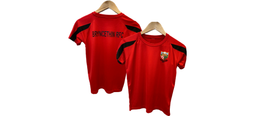Bryncethin Mini Junior RFC Contrast T Shirt Bryncethin Mini Junior RFC Contrast T Shirt